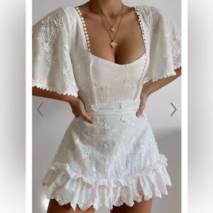 Showpo Fancy A Spritz - White Mini Dress